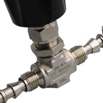 12mm316L 스텐 유량 조절 밸브 고압 정유량 조절기, 10mm 316L + 1개
