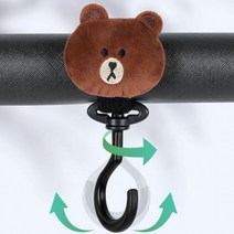 유모차 가방 걸이 고리 악세사리 후크 자전거 트라이크 찍찍이 벨크로 튼튼한, 여우