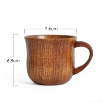 고급막걸리단단한 나무 물 컵 차 트럼펫 커피 특성 대추 머그잔 Drinkware 부엌 홈, 01 1 piece