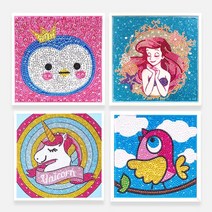 보석십자수 3D 캔버스미니시리즈 4종 (15x15cm), 무지개유니콘