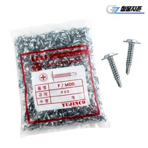 스틸하우스용 양날 직결피스 8x32 1봉지 경량형강건축 판넬 대와샤 렉산 철판 나사 나사못 고정