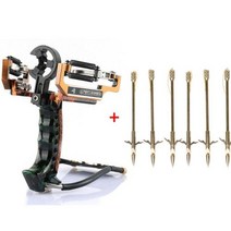 서바이벌 페인트볼 야외 사냥을위한 손목 받침대가있는 강력한 낚시 슬링 샷 합금 마, gold