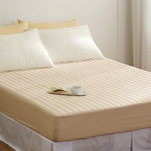 [플로라] 베이직 코마사100% 누빔 매트리스커버 단품 K