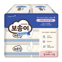 보솜이 베이비케어 물티슈 60매 6개 캡형, 리뷰이벤트 참여할게요