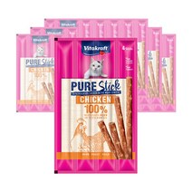 비타크래프트 캣스틱 퓨어스틱 치킨 20g x 10개 고양이간식 캔