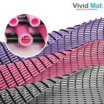 W 욕실 낙상방지 물빠짐매트 점보형 (120x100cm), 퍼플