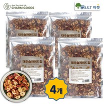 대추칩 대추 슬라이스 과자 말린 건 대추 채 건강간식 대추차 1kg 4팩~5팩, 4팩