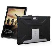 URBAN ARMOR GEAR UAG 마이크로soft 서피스 프로 7 플러스 7 6 5세대(2017)(LTE) 4 페더 라이트 러기드 알루미늄 스탠드 밀리터리 낙하 테스트, Metropolis, Metropolis - Black w/ Silver K