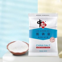 중염 비요오드화저나트륨염 400g*6봉 요오드를 사용하지 않은 식용소금 저나트륨 칼륨염 가정용소금 조미료 정통, 단일수량