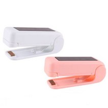 PKFARM 간편 밀봉 봉투 비닐 밀봉기 실링기 2개묶음, 화이트1개+핑크1개