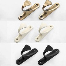 4컬러 심플한 커튼 후사고리 미키 커튼걸이 (2개셋트), 실버