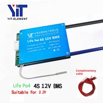 파워뱅크200a YIT Lifepo4 배터리 충전 보드 18650 BMS 4S 100A 밸런서 3.2V 25A-200A 보조베터리 태양 217, 08 4S 12V 150A
