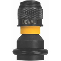 DEWALT DW2298 1.3cm(1/2인치) 정사각형에서 0.6cm(1/4인치) 어댑터 육각 급속 부하 블랙