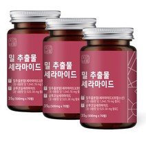 자연바름 밀추출물 글루코실 세라 마이드 티크 프랑스 밀 세라마이드 7.434mg, 70정, 3개
