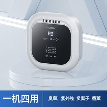 가정용 탈취기 음이온 오존발생기 공 청정기 냄새제거 공기 정화 청정 탈취제, 화이트