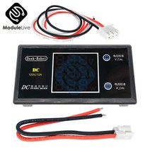 전압계 Dc 0-100 v 10a w 12 24 36 lcd 디지털 전력계 전압 검출기 테스터 모니터, 한개옵션0