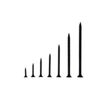 외날 석고피스 DIY피스 목공피스 목재피스, 석고피스(흑색), 6X32(1000개), 1개