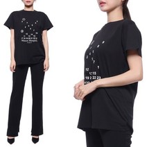 메종 마르지엘라 [메종마르지엘라] 22FW 여성 넘버 로고 반팔티셔츠 (S51GC0516_S22816_900_22F)