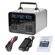 인산철파워뱅크 캠핑용배터리 올인원 파워뱅크 휴대용 발전소 110v 220v 230v 500w (피크 1000w) 태양 광 발전기 캠핑 비상 야외 낚시 rv 전원 은행 배터리, 와우500, 110v 미국 jp 플러그