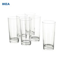 이케아 GODIS 투명유리컵 6개 세트 [이케아정품]