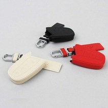 베라크루즈 스마트키케이스 천연가죽 키홀더, 색상:현대기아 4버튼 스마트키 블랙