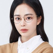 멜라크메 남자 여자 티타늄 가벼운 동글이 골드 블랙 안경테