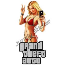 캠핑카 꾸미기 악세사리 gta san andreas vinyl graphic decal funny car sticker body for car anime skateboard, Z 스타일, 20cm