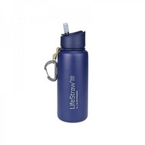 라이프스트로우 스텐 필터 정수 식수 물병 캠핑 계곡 여행 필수템 700ml 블루, LifeStraw, Bottle