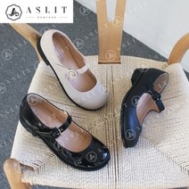 [애슬릿] 라운드 토 여성 단화 메리제인 플랫 슈즈 3cm
