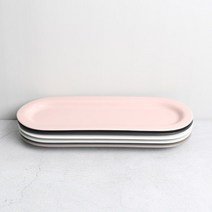 위즈라인 라운드 타원 접시, 연회색
