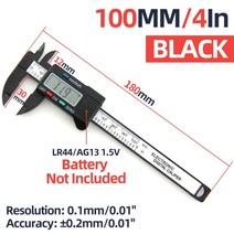디지털캘리퍼스 측정공구 측정기 플라스틱 캘리퍼스 대형 스크린 캘리퍼스 디지털 pachymeter 버니어 캘리퍼스 전자 게이지 마이크로미터 깊이 눈금자 측정 도구, 100 플라스틱 캘리퍼스