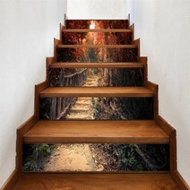 계단리프트 모든지형 아랍어 스타일 계단 스티커 DIY 비닐 자체 접착 방수 이동식 벽지 바닥 홈 장식, 11 LT040_01 6pcs x 18x100cm