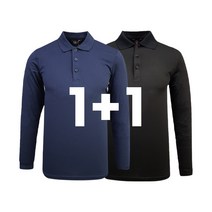 [1+1] 데일리 봄 가을 춘추용 스판 카치온 카라 냉감 긴팔티셔츠 1+1판매이벤트