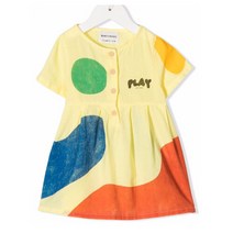 보보쇼즈 21SS 키즈 스팟 패턴 원피스 옐로우 121AB068 700