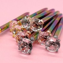 위프라임 2000보석펜 보석 고급 그립감좋은 리필심 인싸템 예쁜 럭셔리 디자인펜, 랜덤