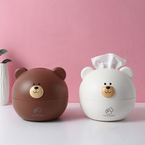 시우리빙 테드 곰돌이 두루마리 티슈 휴지케이스, 테드 휴지 디스펜서/브라운