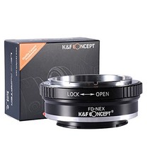 [정규 대리점]K&F CANON FD마운트-SONY NEX E마운트 어댑터 렌즈 크로스 첨부