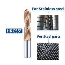 스틸리벳 접시머리 둥근머리 리벳 단단한 텅스텐 카바이드 드릴 비트 금속 강철, 2.1mm+55drill bit