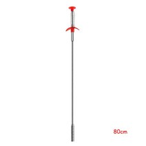 LMETJMA-60 80 cm 배수 청소기 파이프 머리 준설선 하수도 청소 브러시 싱크 욕조 하수도 머리 준설 도구 KC0275, 02 80 cm