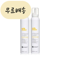 SG솔루션 (당일출고)밀크쉐이크 컨디셔닝 휩피드 크림 리브 인 폼 200ml ([1+1] 묶음배송)