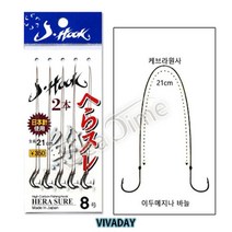 키밍 / ST 케브라 이두메지나 2본 - 민물 묶음 바늘 채비, 본상품
