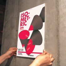 A3 인포프레임 아크릴 POP 부착용 꽂이판 안내판 게시판 포켓 부착형 꽂이