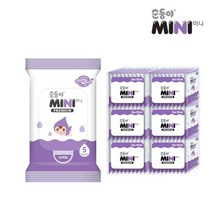 [순둥이] P-6Mini/미니 프리미엄 물티슈 휴대용 5매 60팩