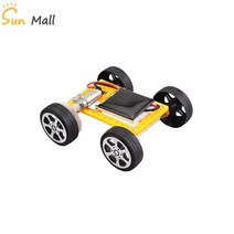 1pcs 미니 태양열 구동 장난감 diy 자동차 키트태양 전지 패널 구동 자동차