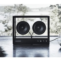트랜스페어런트 스몰 스피커 TRANSPARENT SMALL SPEAKER 블루투스스피커, 블랙