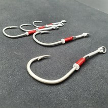 히트존 싱글 어시스트 훅 1호 2호 3호 4호 5호 (루어 지깅 바늘 갈치 부시리 방어 삼치 대구 참치), 싱글훅_1호