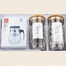 운남보이차 유리병 산차 티백 티포트 세트생숙차2g+숙차2g 각20포입+표일배 티포트500ml 250290