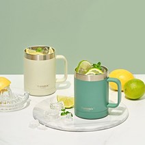 글라스락 글라스락 텀블락 텀블러, 글라스락 플레인 350ml 베이지 (1+1)