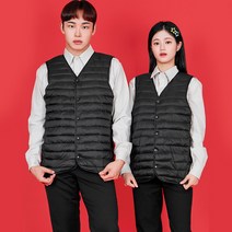 에어볼VD11 브이넥 경량패딩조끼 빅사이즈 남녀 회사조끼 학생조끼 사무실룩