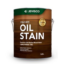 제비스코 오일스테인 3.5L 방부목페인트 목재보호, 자단